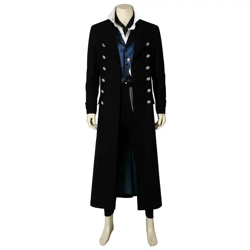 

Fantastic Beasts The Crimes of Grindelwald Cosplay Gellert Grindelwald Costume Halloween Adult Men Outfit Full Set Custom Made