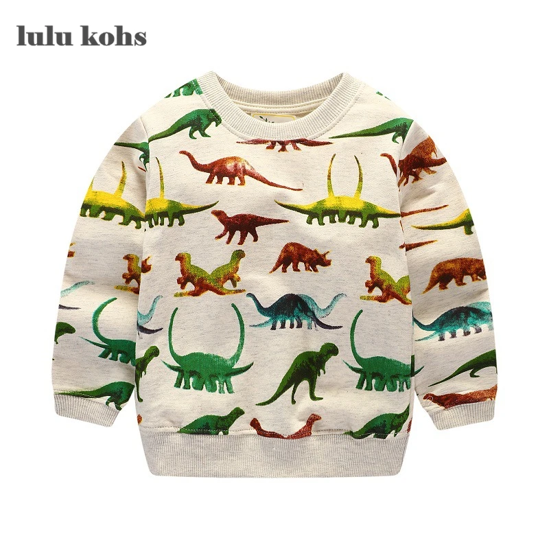 New 2017 Brand Baby boys Dinosaur Clothing Autumn Quality Terry Cotton
