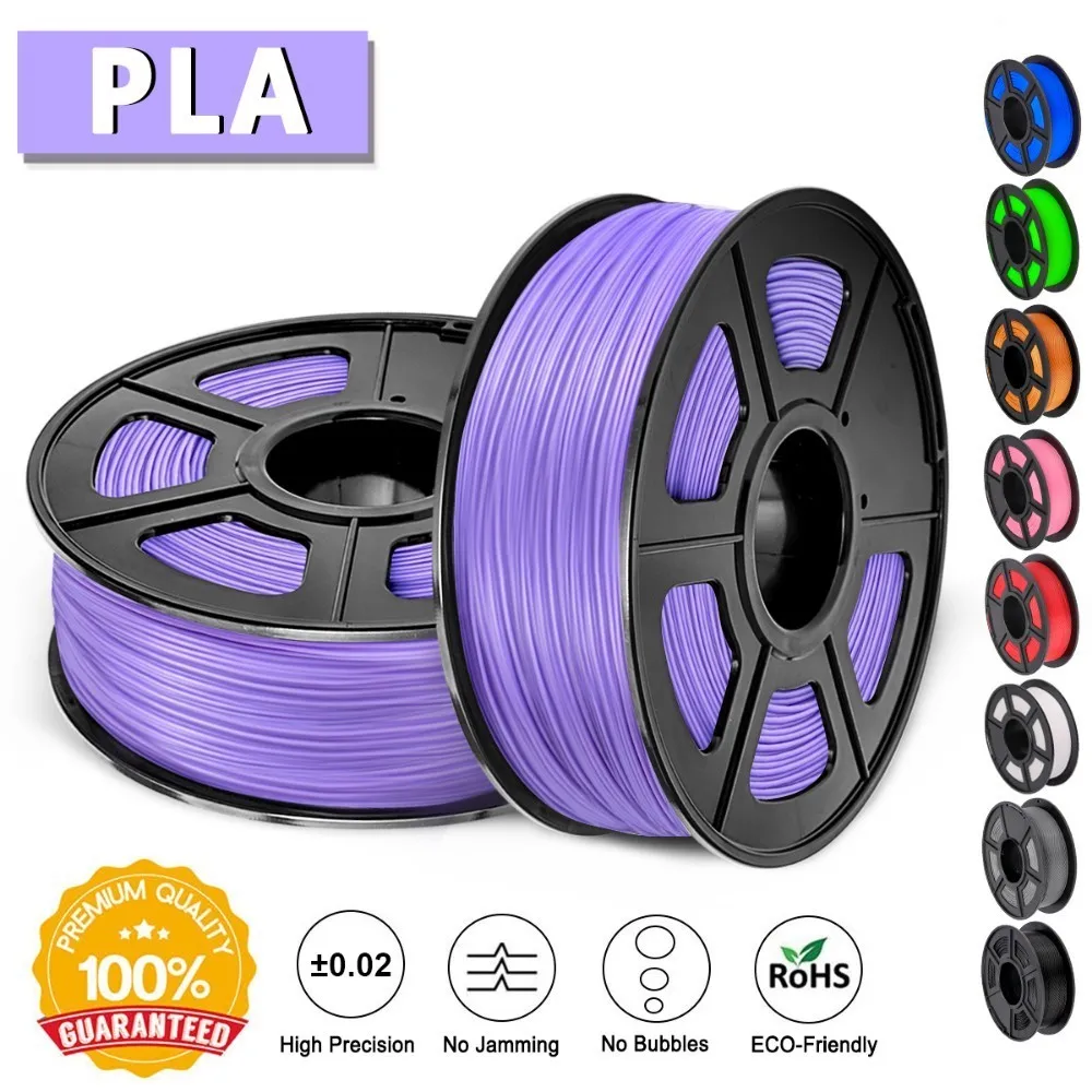 

SUNLU 1.75mm PLA/PLA+ 3D Printer Filament 100% No Bubble Plastic PLA/PLA PLUS Filament 1KG Non-toxic Printing Consumable