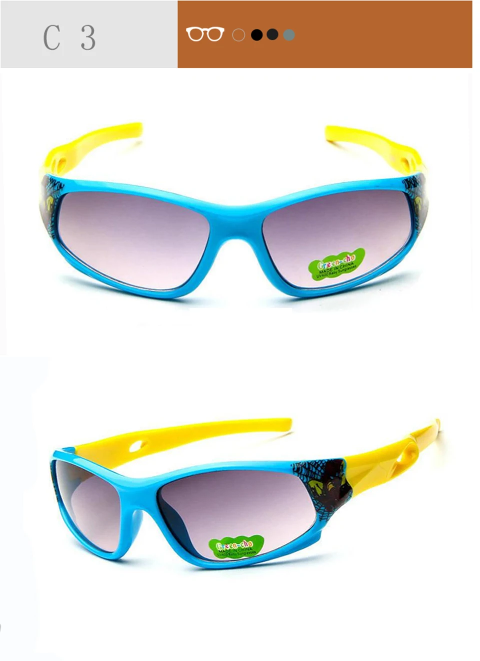 jumlai Sport Sunglasses Kids Children Sun glasses Girl Boy Outdoor Eyeglasses Flexible Spectacles UV400 Oculos  (6)