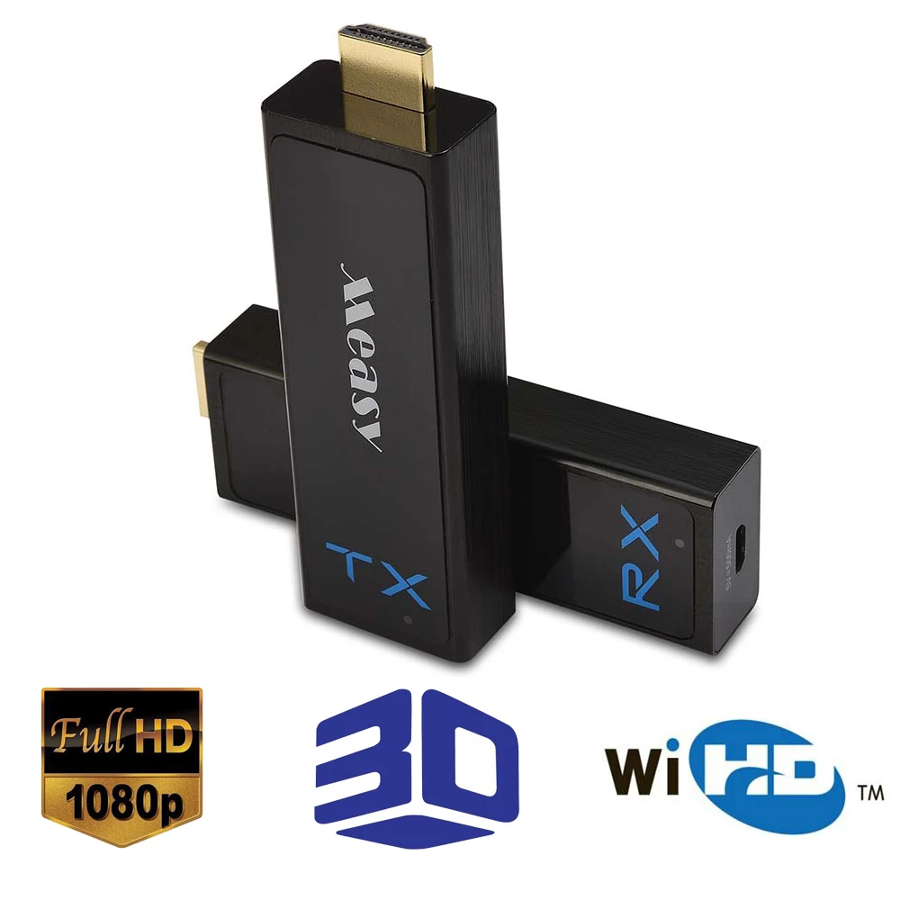 

measy W2H NANO Wireless HDMI Transmitter and Receiver HDMI Extender up to 30M/100Feet support 1080P 3D Video Audio no delay