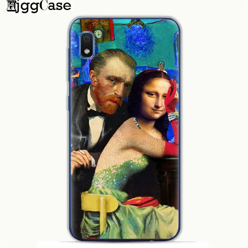 Веселые Чехлы Mona Lisa для Samsung A10 A20 A30 A50 A70 A6 A8 A7 A9 S10 S10e Plus 2018 чехол телефона из ТПУ с