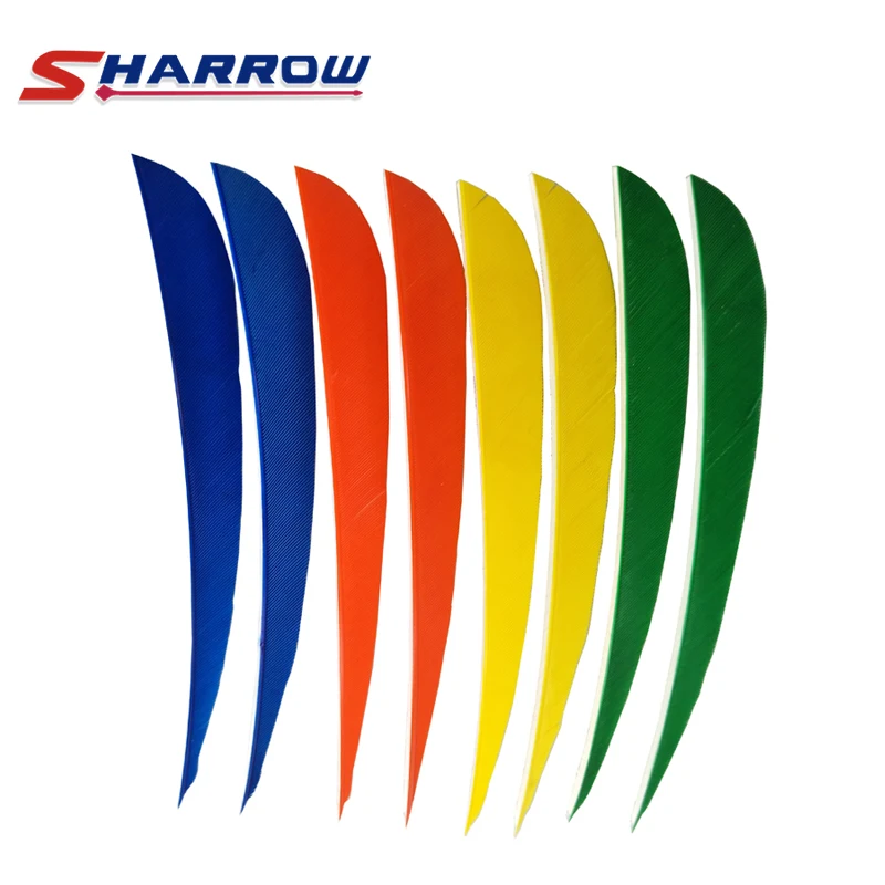 

5inch Archery Arrow Feather 40 Pieces 6 Colors for Choice Turkey Feather Drop Shape Arrow Accessory