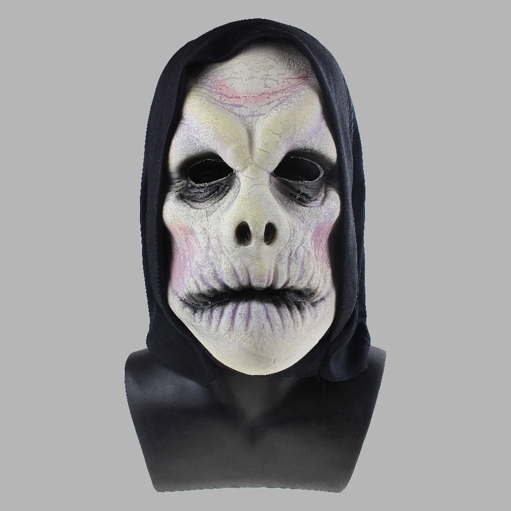 

Ghost Face Halloween Full Over the Head White Wizard Mask for Masquerade Fancy Party Mask Cosplay