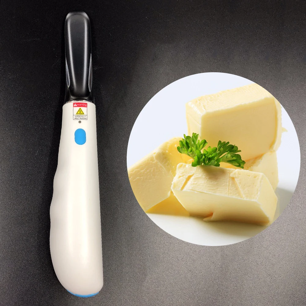 

Rechargeable heating butter knife applicator melt cutting cheese honey ice cream household tools