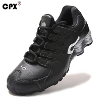 Original CPX mens Shox Tech Crocodile pattern Leather sneaker zapatillas deportivas hombre athletic outdoor sports running shoes