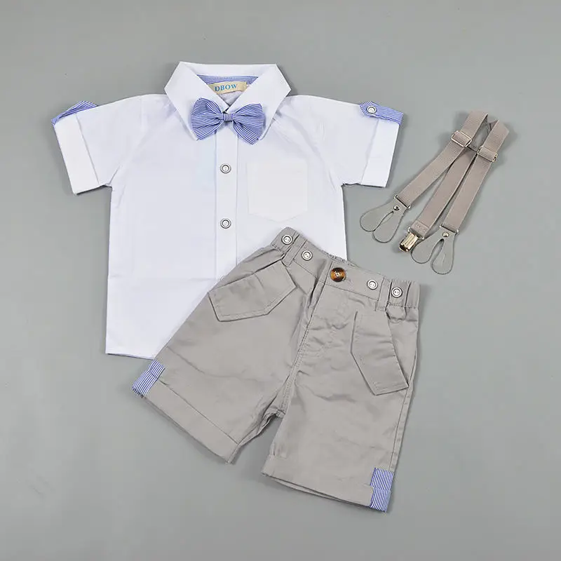

Baby Boys Clothing Brand Set Summer Baby Suit Shorts Shirt Children Clothes Suits Formal Wedding Party Costume Baby Clothes set