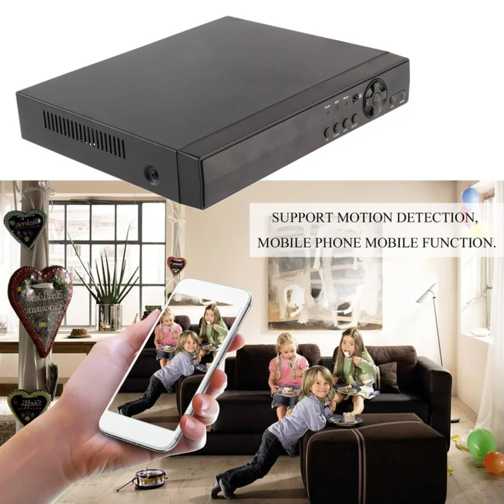 

Home 4CH HD 1080P DVR Surveillance Monitor H.264 P2P Mobile Network Cloud System Digital Video Recorder US EU UK AU Socket