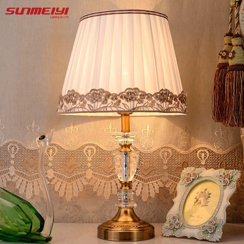 

modern crystal table lamp abajur de mesa lamparas europe brief crystal bedside lamp abajur sala Lighting crystal lamp brief