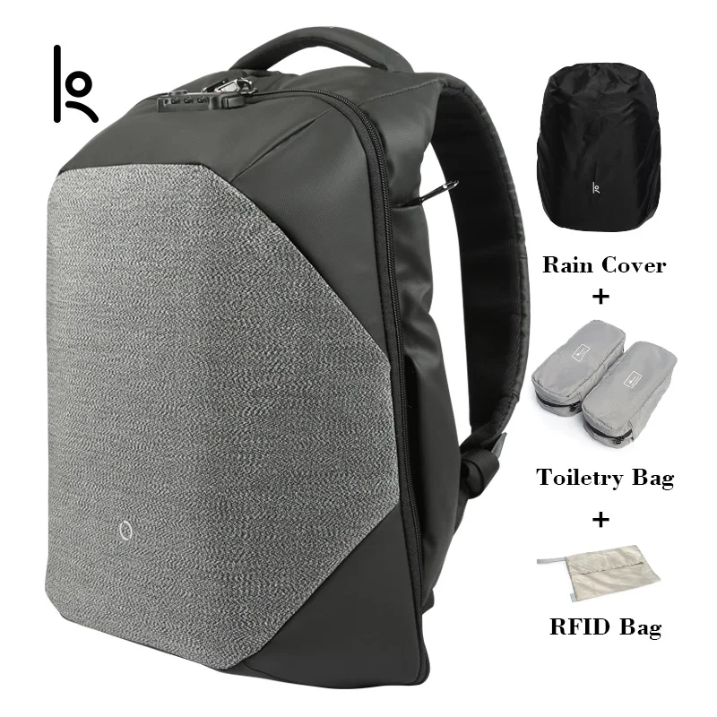 

K New Men Backpack For 15.6 inches Laptop Backpack Large Capacity Stundet Backpack Casual Style Bag Water Repellent