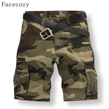 Facecozy мужские летние камуфляжные спортивные шорты, мужские тактические военные шорты для рыбалки с несколькими карманами