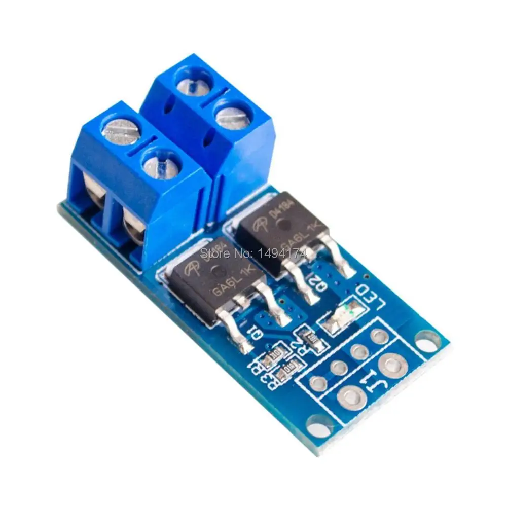 

WQScosea Q8S-228 15A 400W MOS FET Trigger Switch Drive Module PWM Regulator Panel Direct Current Control Board Fr Solenoid Valve