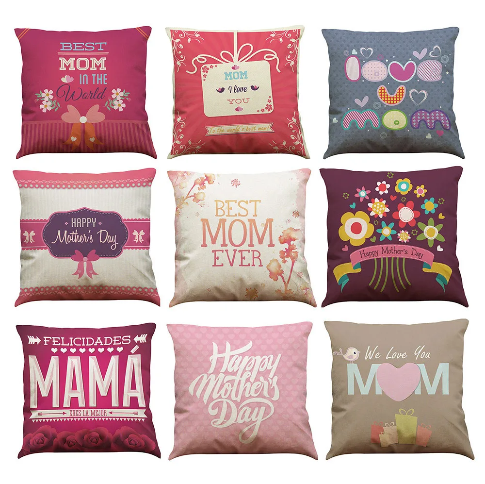 Новое поступление подушек с надписью I Love You Mom диван кровать для дома украшение