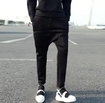 

27-44 ! Plus size space cotton casual harem pants loose men's Baggy pants nightclub DJ trousers !