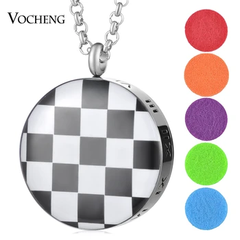 

10pcs/lot 316L Stainless Steel 30mm Essential Oil Diffuser Locket Jewelry Pendant Perfume Aroma Locket with Felt Pads VA-425*10
