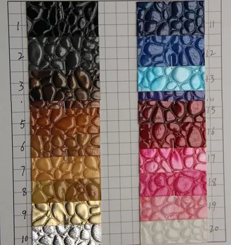 

high quality faux leather fabric material New wholesale crystal stone grain leather/ shiny stone synthetic PU leather