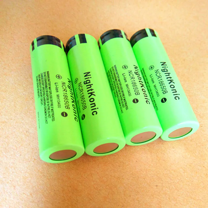 

Nightkonic 8 PCS/LOT 18650 Battery 3.7V Li-ion Rechargeable Battery BLACK