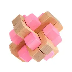 3D головоломки детские деревянные Игрушки Kongming Любань блокировки Игрушки для взрослых детей Логические Cube интеллектуальной Игрушки