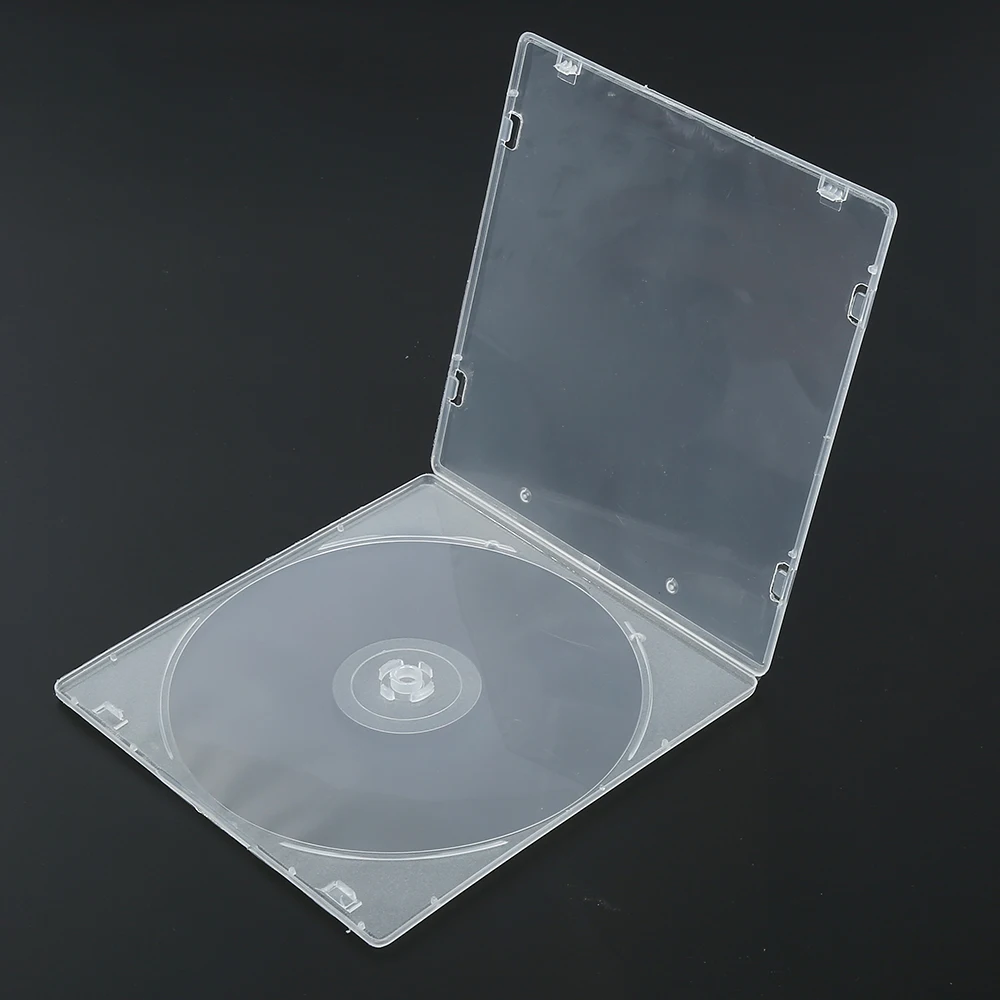 Фото 1 шт. прозрачная пластиковая коробка для хранения компакт дисков|case storage|box case