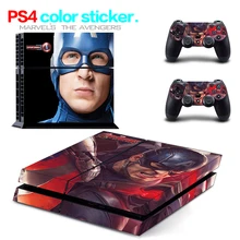 Hot Sale for PS4 Skin 1 Set Body Skins For Play station 4 Sticker Decal Cover + 2 Controller Sticker ps4 accessories