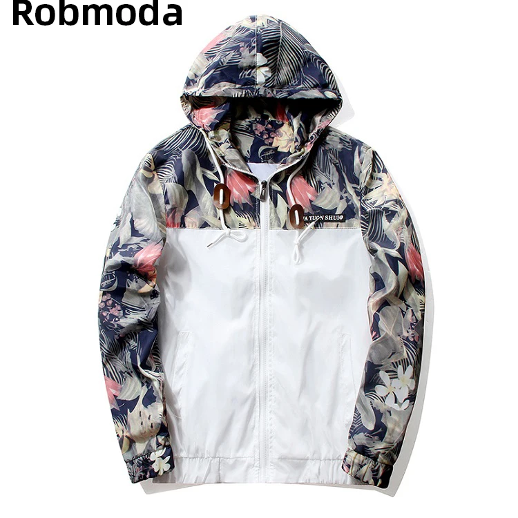 

men's hip-hop male hooded zip sweatshirts 2019 slim fly pilot aviator jacket Autumn winter new style coats Floral bomber jackets