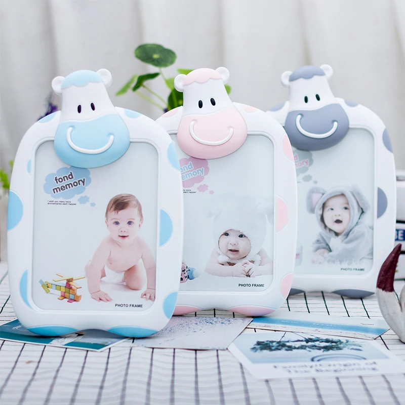 

7-inch cartoon baby Creative photo frame picture frames wall kids family picture frame gold
