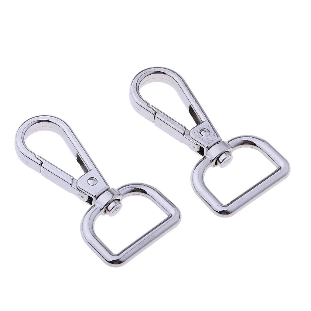 MagiDeal 10Pcs Alloy Swivel Clasps Snap Keychain Ring Hook Clip Key Holder for Men and Women for KeysLanyards