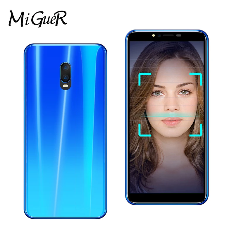 MiGueR R17 5,72 дюймовый полноэкранный мобильный телефон MTK6580 Android 6,0 четырехъядерный 1 ГБ ОЗУ 4 Гб ПЗУ 3800 мАч двойная карта WCDMA смартфон