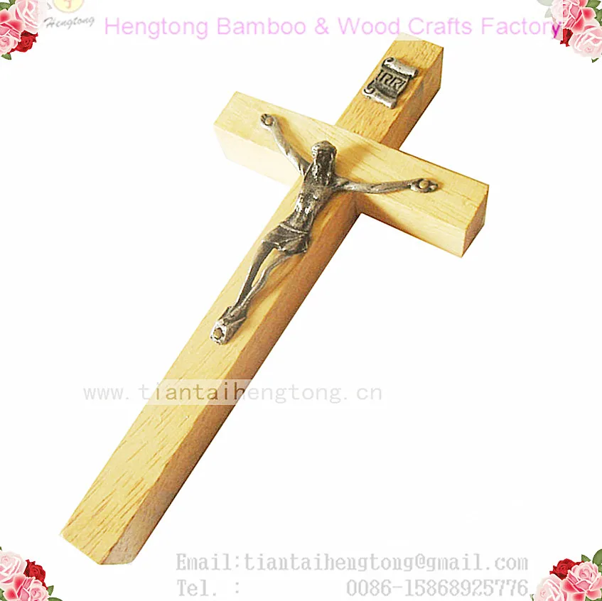 

free shipping hot sale wooden crucifix/religious cross, wooden cross special offer