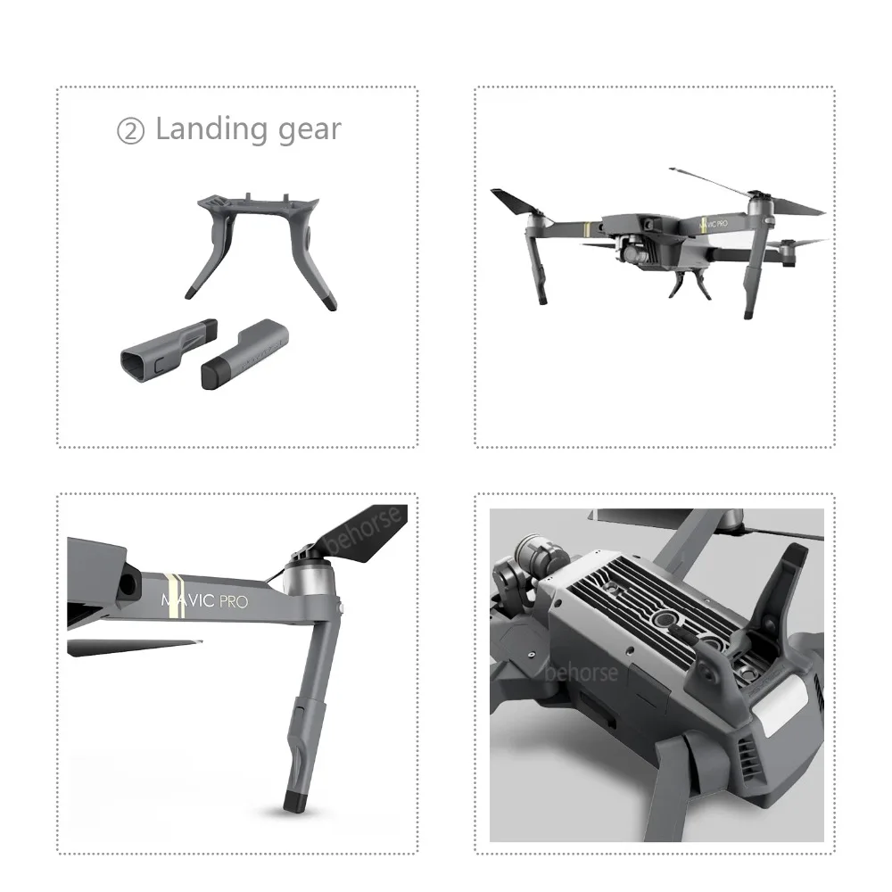 9 вариантов PGYTECH DJI Mavic Pro Аксессуары контроллер держатель планшета Пропеллер Защитный ремень крышка светодиодный светильник шасси