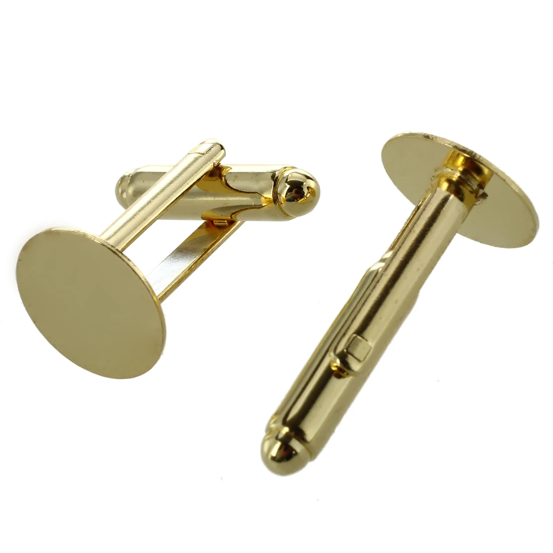 10 золотых тонов запонки заготовки 0 71x0 47&quot|cuff links|cufflink cuffblank cuff links |