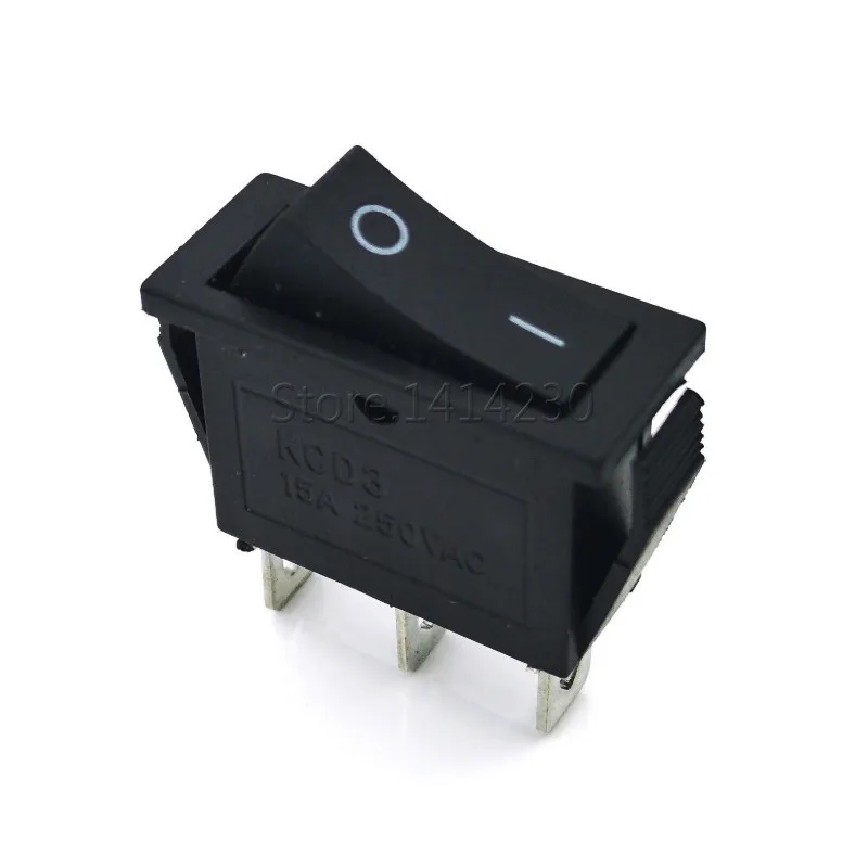 KCD3 кулисный переключатель 16A 250V 20A 125VAC 2Pin/3Pin ВКЛ-ВЫКЛ-на 2/3 позиции KCD3-102/N 15*, маленького размера, круглой формы с диаметром 32 мм Мощность переключателя сброса давления переключатель