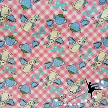 50x146 см чайник с розовым Кроликом, хлопковая ткань для ткани, детские постельные принадлежности, текстиль для шитья куклы тильда, материалы ручной работы