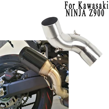 

Z900 Link Pipe Mid Tube Motorcycle Exhaust Muffler Middle Pipe Accessories For Kawasaki Z900 Ninja Z 900 Stainless Steel Slip-on