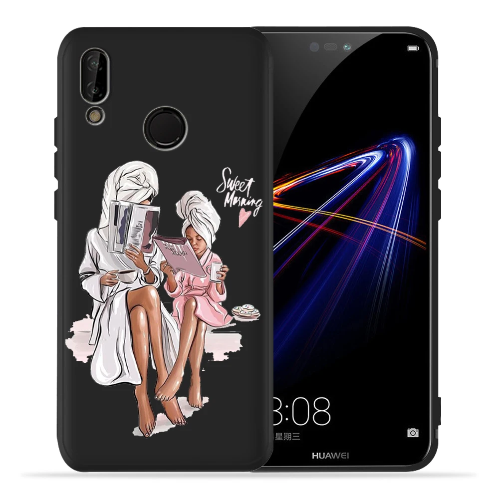 Чехол Super Mom Baby Mama mouse Girl Для huawei P20 Lite P30 huawei P30 Lite P8Lite P9Lite P Smart family Etui - Цвет: 12