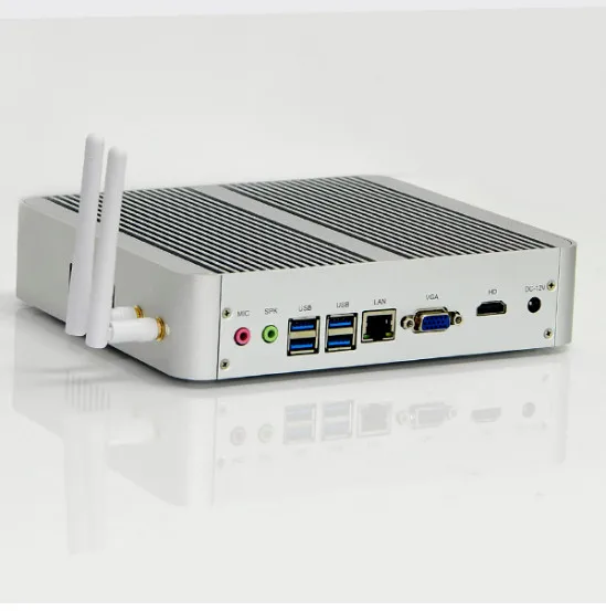  Fanless Nuc Mini PC i7 8550U i5 8250U Quad Core DDR4 RAM Mini Desktop Windows 10 Pro UHD 620 4K HTP
