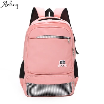 

Aelicy Ladies Fashion Student Waterproof Backpack Solid School Bag High Quality Bag Mochila De Estudiante De Moda Para Mujer