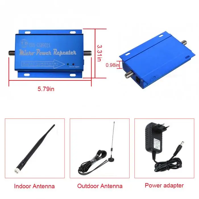 2G 3G 4G GSM 900MHz Mobile Phone Signal Booster Amplifier Repeater EU Plug