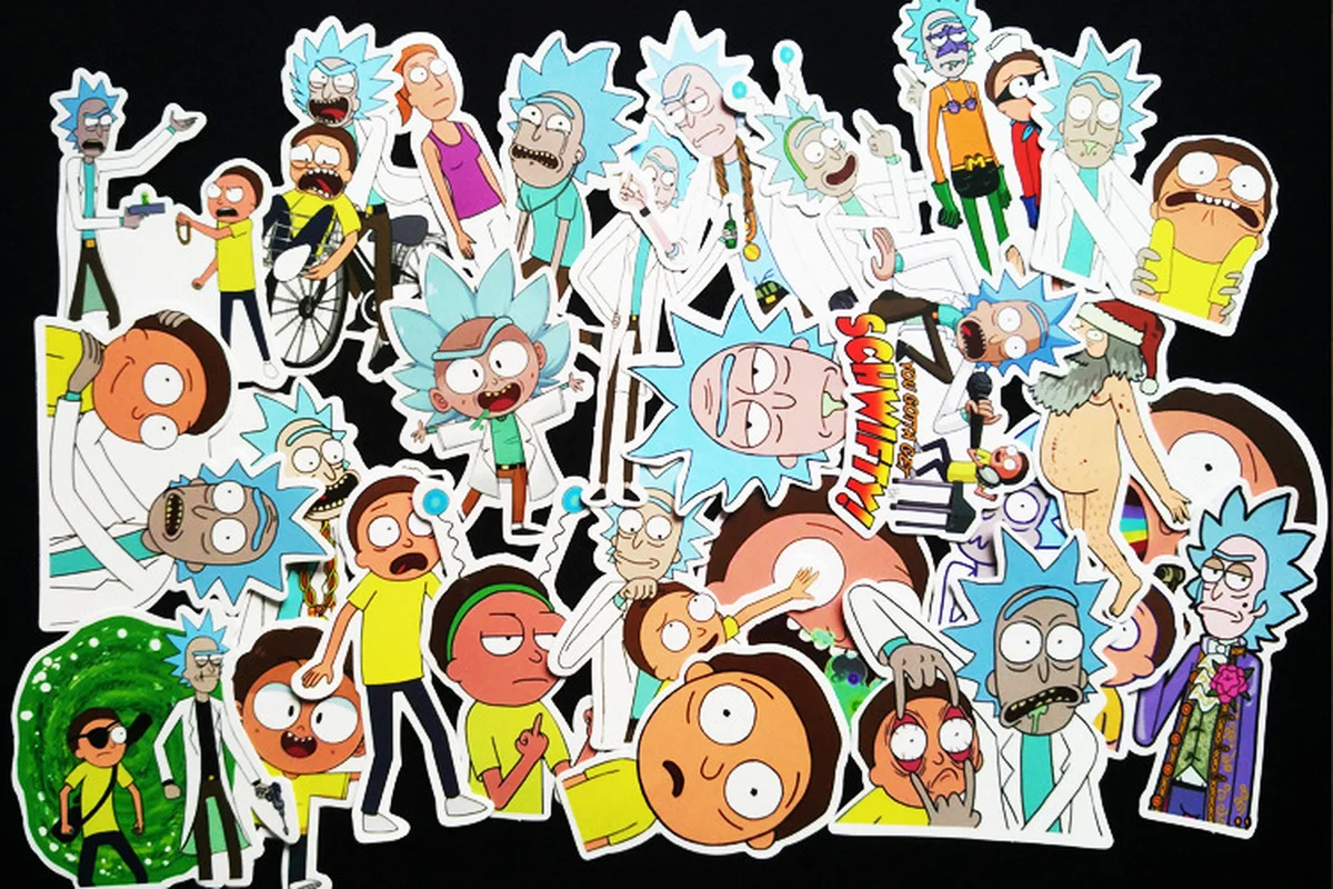 25Pcs Cartoon Rick and Morty Sticker for Car Laptop Luggage Skateboard Motorcycle Decal Kids Classic Toy Stickers 25Pcs Cartoon Rick and Morty Sticker for Car Laptop Luggage Skateboard Motorcycle Decal Kids Classic Toy Stickers