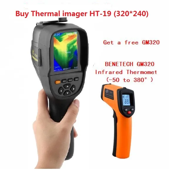 New Ht19 Thermal Imaging Camera Precision Floor Heating Leak Detector High Resolution 320x240