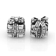 Christmas Jewelry Gifts Crystal Gifts Box European Style Bead Charms fit Pandora Jewelry Charm Accessoires Homme