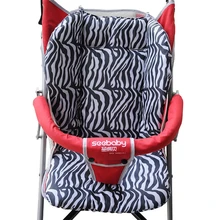 Zebra Pattern Cotton Stroller Padding Liner Seat Cushion Pram Mattress Baby Car Seat Pads Chair Cushion