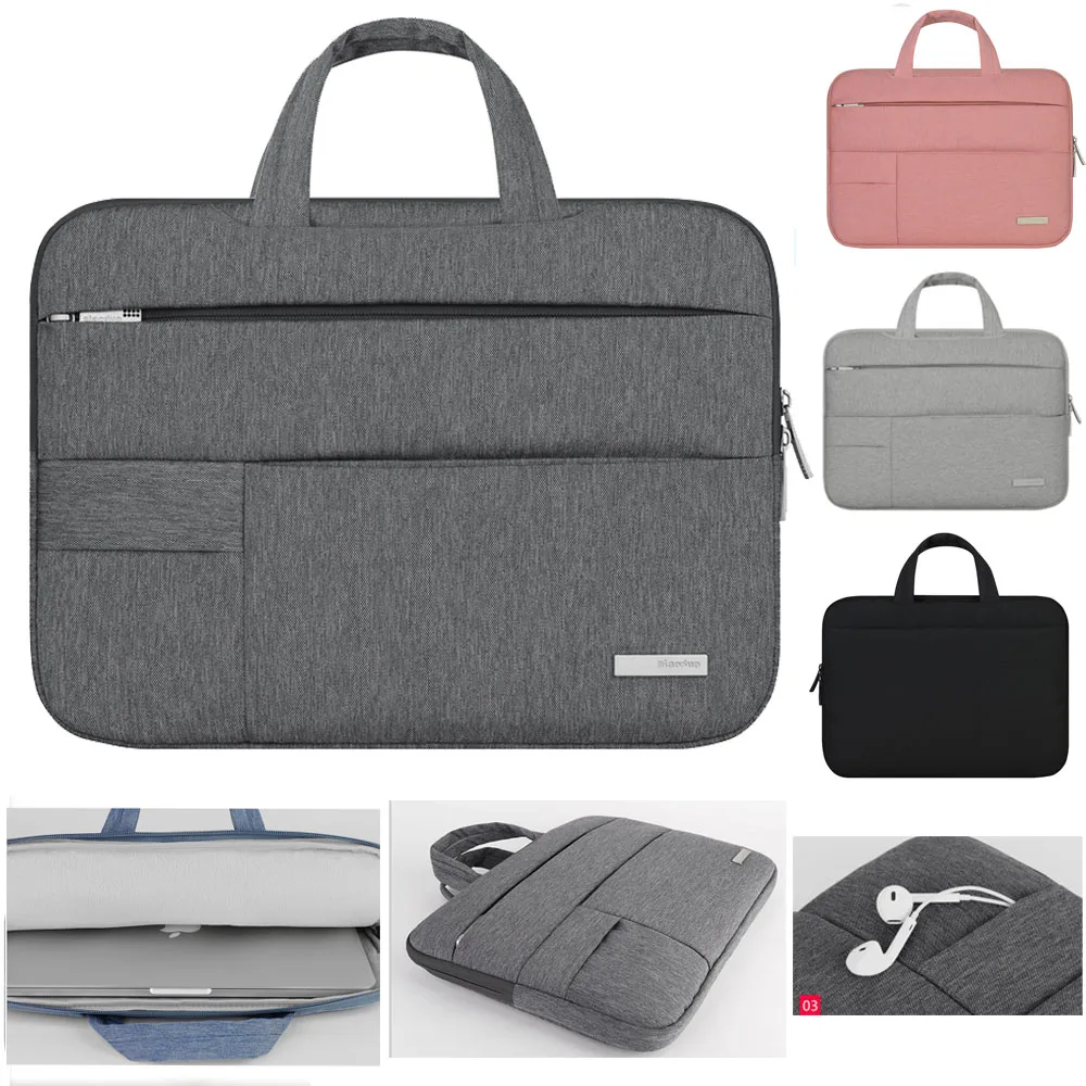 Protable Handbag Bag For Acer Dell HP Asus Lenovo Laptop 11 13 14 15.6,Sleeve Bag Case For Notebook Macbook Pro Air 11.6 13.3