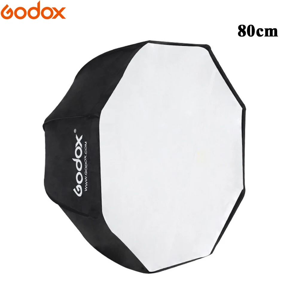 Фотостудия Godox 80 см/31 5 дюйма Портативный восьмиугольный Зонт софтбокс вспышка
