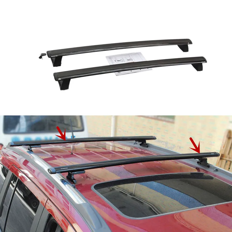 Buy 2pcs Car Aluminium Alloy Car Roof Carriers Baggage