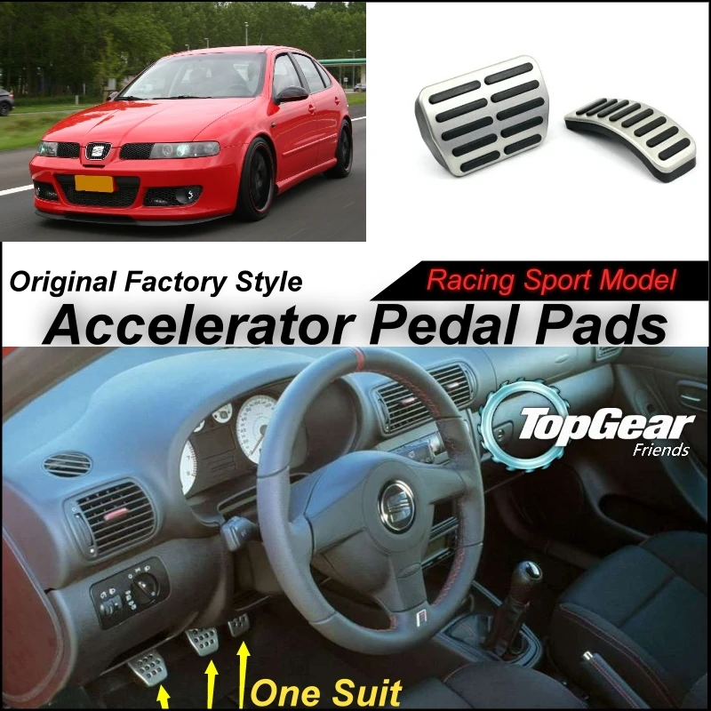

Litanglee Car Accelerator Pedal Pad / Cover of Original Factory Sport Racing Model Design For SEAT Leon 1M 1999~2006 Tuning