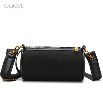 

Crossbody Bags For Girl Fashion Small Pillow Shoulder Bag Women Handbag Female ladies Canvas Messenger Bag Stripe splicing