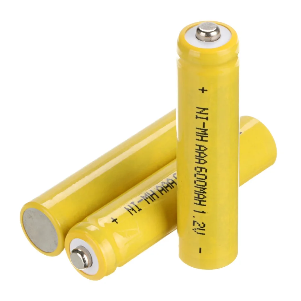 

New arrival! 3 PCS A SET 600 mah AAA 3A 1.2 V Ni-MH rechargeable battery -Yellow