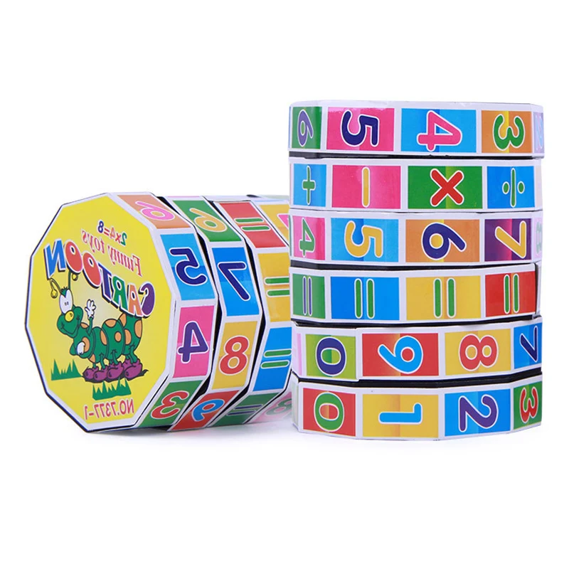 

Baby Magic Cubes Boys Girls Educational Intelligent Digital Puzzle Game Cube Toy for Kid Mathematics Numbers Magic Cube Toy Gift
