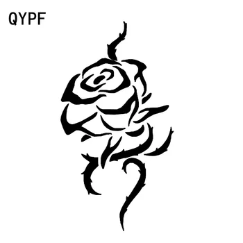

QYPF 9.3cm*17.2cm Fragrant Loose Petals Soft And Bright Vinyl Car Sticker Decal Vivid Delicate Design C18-0600